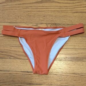 Cupshe Orange Bikini Bottom with Classic Cut and Smooth Fabric